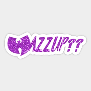 wazzup wutang purple Sticker